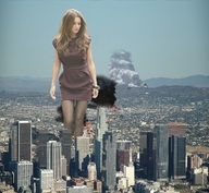 giantess collage city destruction helicopter brunette wonderslug dress fire nylons skyscraper smoke cheryl_tweedy_cole