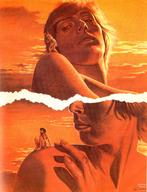 drawing gentle giantess nude comic desert red_hair outdoors looking_at_tiny jenomalon