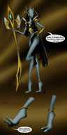 alien color barefoot starcraft shrunken_men foot_crush stuck_on_sole selendis maxfootster protoss