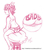 giantess micro panties monochrome bra butt_crush sitting unaware homestuck meenah_peixes twisted_persona