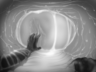 drawing insertion pussy monochrome cum handheld finger shrunken_men hand shrunken_man marshmallowbeam