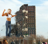 giantess collage blonde destruction buildings wonderslug belly athletic sky spectators
