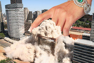 giantess collage city destruction finger wonderslug hand skyscraper bracelet dust giantess_hand crushed_building