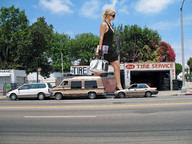 giantess collage buildings wonderslug dress walking sunglasses streets vehicles paris_hilton sky trees handbag