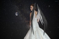 giantess collage earth wings angel space planet multiple_giantesses multiple_sizes giantesses stars jennifer_lawrence zitukx cosmic_giantess