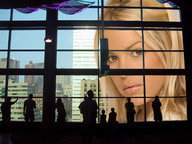 giantess collage city blonde buildings brown_eyes wonderslug window people looking_at_viewer looking_in