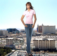 giantess collage city destruction clothed brunette wonderslug sky parking_lot las_vegas vehicle_crush casinos