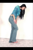 collage micro black_hair clothed barefoot shrunken_men shrunken_man looking_down floor raised_foot looking_at_victim imminent_crush indiangiantess