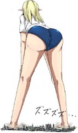 drawing crush panties feet city mega blonde color butt standing