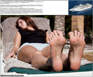 collage micro barefoot soles story red_hair lying_down cruise_ship sunbathing on_toe youranus32 shrunken_ship water_drop