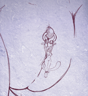 drawing giantess nude pussy furry monochrome bondage shrunken_woman cat_girl piercing human_jewelry misterdod