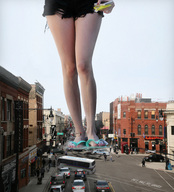 crush collage feet city destruction dress sandals legs shorts walking people pink_nails mega_giantess emma_roberts ps3_has_no_games