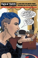 drawing color blue_hair angry story shrunken_man looking_at_tiny magical_mavens cleavage_window