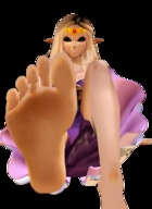 feet barefoot princess nintendo looking_down point_of_view looking_at_viewer imminent_crush digital_render the_legend_of_zelda princess_zelda_(the_legend_of_zelda)