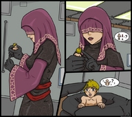 breasts drawing comic color handheld thor66 star_wars shrunken_man robe knights_of_the_old_republic hood xentain sith kotor visas_marr
