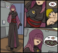 breasts drawing comic color handheld star_wars shrunken_man robe knights_of_the_old_republic hood xentain thro66 sith kotor visas_marr