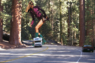 giantess collage wonderslug boots forest road trees huntress redwoods