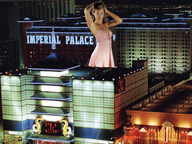giantess collage city blonde wonderslug dress night las_vegas looking_at_viewer between_buildings city_lights