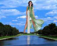 giantess collage mega water wonderslug dress washington_dc washington_monument dc_comics cindy_crawford washington
