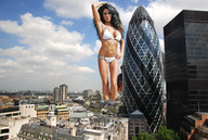 breasts giantess collage city mega swimsuit destruction wonderslug london skyscraper katie_price gherkin