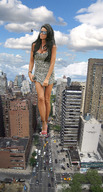 giantess collage city cleavage helicopter wonderslug dress legs skyscraper streets sky tattoo new_york_city vehicle_crush katie_price