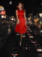 giantess collage city traffic brunette smiling moon wonderslug dress walking streets vehicles night lights kelly_brook