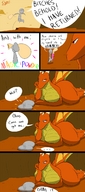 drawing furry dragoness wings comic color knight lying_down funny slypon dragons_burn growth_powder