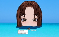 ocean anime brunette brown_eyes english captions darkangle989 navy_ship looking_at_tiny digital_render