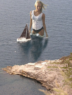 giantess collage blonde wet e10 lake sail_boat