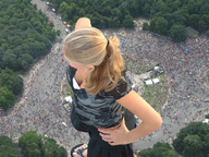 giantess collage city blonde ponytail e10 crowds