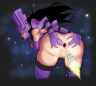 drawing giantess insertion pussy giga space black_hair color boots galacta daughter_of_galactus rocket helmet cosmic_giantess spokle marvel_comics