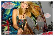 giantess collage feet blonde long_hair toes soles shoes in_shoe story sitting shrunken_woman cruel trapped english nail_polish mr_moo_moo looking_at_viewer shoe_insertion dirty_footwear