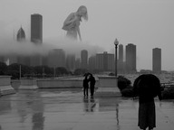 giantess collage city monochrome skyscraper e10