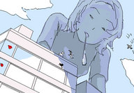 giantess color buildings saliva airplane sky leaning_down 401ko