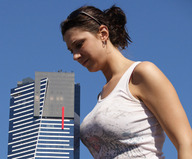 breasts giantess collage brunette skyscraper e10 wife_beater