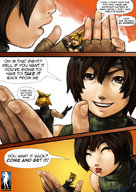 gentle giantess comic tongue handheld brunette final_fantasy brown_eyes story teasing cloud yuffie_kisaragi giantessfan