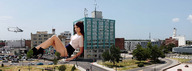 giantess collage city high_heels buildings helicopter brunette wonderslug sitting streets vehicle_crush lauren_cohan