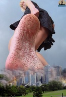 giantess collage city mega blonde destruction barefoot soles blood skyscraper shadester smoke