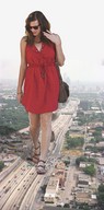 giantess collage city high_heels dress walking highway streets vehicles