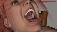 vore tongue mouth story shrunken_men shrunken_man inside_mouth digital_render