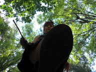 shoes low_angle red_hair fishnets looking_down photograph outdoors foot_pov point_of_view trees looking_at_viewer hanna imminent_crush peque