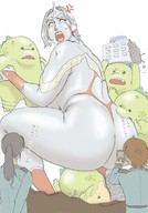 giantess city destruction butt_crush monsters embarrassed fighting holding photograph source_needed superheroine