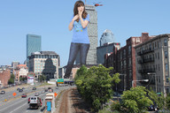 giantess city clothed buildings helicopter brunette skyscraper highway sky zooey_deschanel