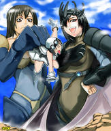 drawing gentle giantess color armor handheld omc low_angle gloves caught shrunken_woman giantesses dangle looking_at_tiny