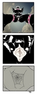 breasts drawing pussy teeth finger low_angle looking_down clouds thighs sky point_of_view looking_at_viewer muntsi