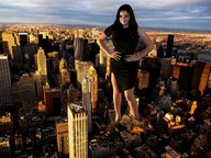 giantess collage city destruction helicopter brunette posing wonderslug dress skyscraper sunset ariel_winter