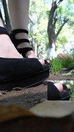 collage toes park sandals shrunken_man grass outdoors zoom hanna kissing_toe peque