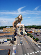 giantess collage destruction brunette socks wonderslug streets sky roller_skates vehicle_crush ellen_page