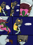 vore comic color tongue saliva fang midna shrunken_man night floating twilight_princess grappling_hook the_legend_of_zelda link_(the_legend_of_zelda)