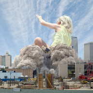 giantess collage blonde destruction buildings wonderslug sky ellie_goulding